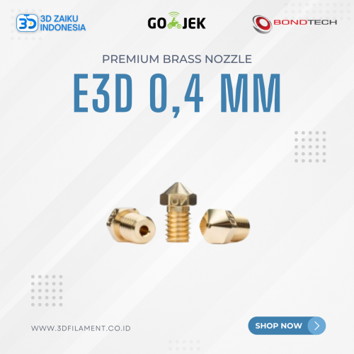 Original Bondtech E3D Premium Brass Nozzle 0,4 mm